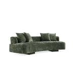 Verandah 112" Chenille Sofa in Olive Green