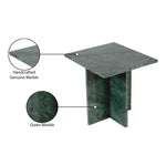 Verona Marble End Table in Green