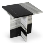 Verona Marble End Table in Panda