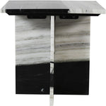 Verona Marble End Table in Panda