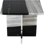 Verona Marble End Table in Panda