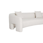 Sylvia 104" Tweed Sofa in Ivory