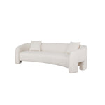 Sylvia 104" Tweed Sofa in Ivory