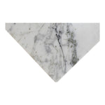 Verona Marble End Table in White