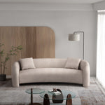 Sylvia 104" Tweed Sofa in Gold Dust