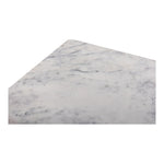 Verona Marble End Table in White