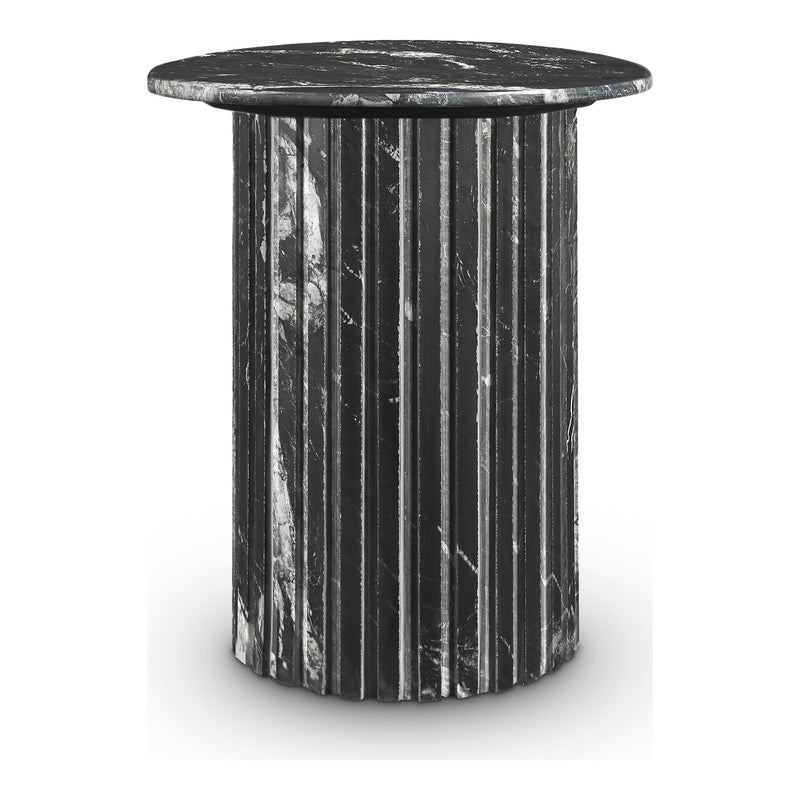 Genoa Marble End Table in Black