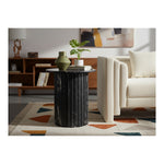 Genoa Marble End Table in Black