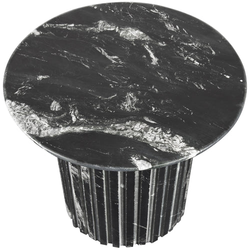 Genoa Marble End Table in Black