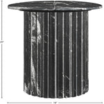 Genoa Marble End Table in Black