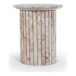 Genoa Marble End Table in Cream