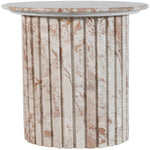 Genoa Marble End Table in Cream