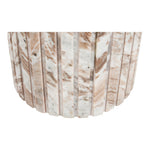 Genoa Marble End Table in Brown