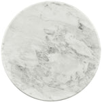 Genoa Marble End Table in White
