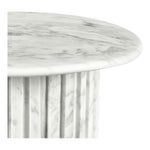 Genoa Marble End Table in White