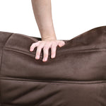 Relax 54.75" Velvet Upholstered Loveseat in Brown