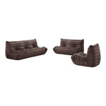 Relax 54.75" Velvet Upholstered Loveseat in Brown