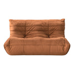 Relax 54.75" Velvet Upholstered Loveseat in Cognac