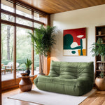Relax 54.75" Velvet Upholstered Loveseat in Green