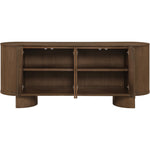 Caldra Oak Veneer And Solid Wood Sideboard/Buffet in Brown