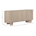 Caldra Oak Veneer And Solid Wood Sideboard/Buffet in Natural