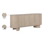 Caldra Oak Veneer And Solid Wood Sideboard/Buffet in Natural