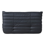 Relax 54.75" Vegan Leather Upholstered Loveseat in Black