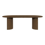 Caldra 94" Oak Veneer And Solid Wood Dining Table in Brown