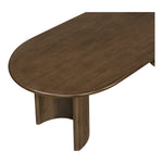 Caldra 94" Oak Veneer And Solid Wood Dining Table in Brown