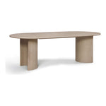 Caldra 94" Oak Veneer And Solid Wood Dining Table in Natural