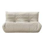 Relax 54.75" Vegan Leather Upholstered Loveseat in Cream