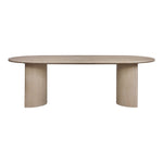 Caldra 94" Oak Veneer And Solid Wood Dining Table in Natural