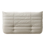 Relax 54.75" Vegan Leather Upholstered Loveseat in Cream