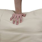 Relax 54.75" Vegan Leather Upholstered Loveseat in Cream