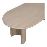 Caldra 94" Oak Veneer And Solid Wood Dining Table in Natural
