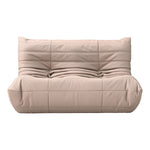 Relax 54.75" Vegan Leather Upholstered Loveseat in Tan