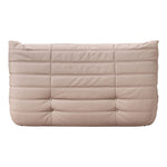 Relax 54.75" Vegan Leather Upholstered Loveseat in Tan