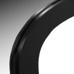 Oblique Iron Frame Mirror in Black