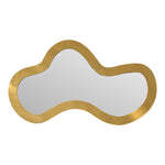 Oblique Iron Frame Mirror in Gold