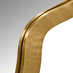 Oblique Iron Frame Mirror in Gold