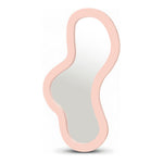 Oblique Iron Frame Mirror in Pink