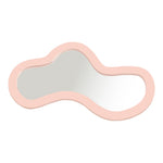 Oblique Iron Frame Mirror in Pink