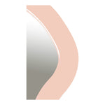 Oblique Iron Frame Mirror in Pink