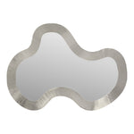 Oblique Iron Frame Mirror in Silver