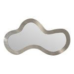 Oblique Iron Frame Mirror in Silver