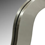 Oblique Iron Frame Mirror in Silver