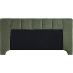 Camila Chenille Fabric Upholstered Queen Bed (3 Boxes) in Green