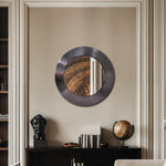 Sphere Iron Frame Mirror in Black