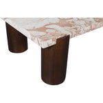 Campania Marble And Oak Wood Coffee Table in Cream