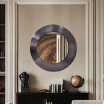 Sphere Iron Frame Mirror in Black